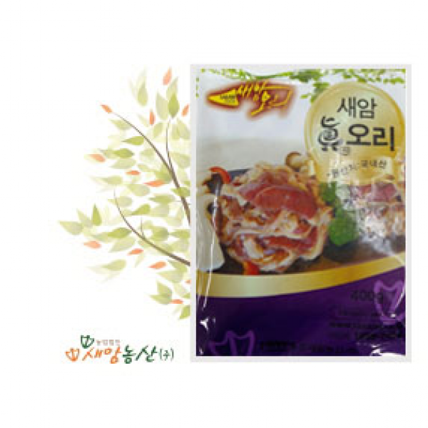 새암농산,진(眞)오리 - 간장 불고기맛 (400g)